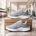 Imagem da oferta Tênis Sneeks Feminino Casual Academia Treino Promoção Cinzarosa Sneeks 38,0 Br