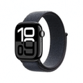 Imagem da oferta Apple Watch Series 10 GPS Caixa Preta Brilhante de Alumínio de 42mm Pulseira Loop Esportiva Tinto - MWWG3AM/A