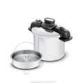Imagem da oferta Panela de Pressão 7L Tefal OptiSpace em Inox com Fundo Triplo e Cesto de Vapor