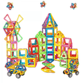 Imagem da oferta Blocos Magnéticos Infantil Brinquedo Educativo Construção 120 Peças