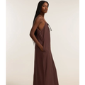 Imagem da oferta Vestido Longo e Reto em Crepe com Bolsos