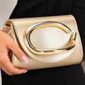 Imagem da oferta Bolsa Clutch Feminina Dourada Luxo Para Festa Casamento