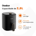 Imagem da oferta Gaabor Fritadeira 2,8L Air Fryer 360° Ar Quente Timer 60 Min 200°C Antiaderente Sem BPA AF-35M02A