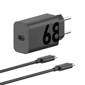 Imagem da oferta Motorola Carregador de Parede Turbo Power 68W Cabo 1 Metro Porta USB-C Cabo USB-C