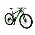 Imagem da oferta Bicicleta Aro 29 Freio a Disco South Slim 21 Marchas Câmbio Shimano - Preta e Verde