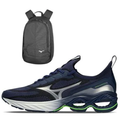 Imagem da oferta Kit 1 Tênis de Corrida Masculino Mizuno Invictus 4 e 1 Mochila Fun New