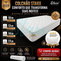 Imagem da oferta Colchão Solteiro D33 + Travesseiro Espuma Firme Confortável Pillow Top Premium 88x188 10cm 12cm 14cm 17cm