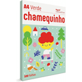 Imagem da oferta Chamequinho Papel A4 75 g 100 Folhas Verde Sulfite