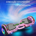 Imagem da oferta Hoverboard Overboard Infantil Skate Elétrico 6.5 Led Bluetooth Bateria De Grande Capacidade Motor Brushless