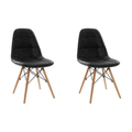 Imagem da oferta Kit 2 Cadeiras Eames Botonê Preta