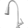 Imagem da oferta Torneira Gourmet Cozinha Bancada Pia Flexível 2 Jatos Abs Prateado