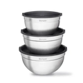 Imagem da oferta Conjunto 3 Bowls Inox com Tampa Hermética