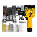 Imagem da oferta Parafusadeira Furadeira The Black Tools Jogo Brocas E Buchas 300 Peças