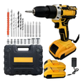 Imagem da oferta Parafusadeira Furadeira 2 Baterias Recarregáveis 48v Maleta Amarelo 48v 60hz