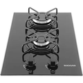 Imagem da oferta Fogão De Mesa Cooktop 2 Bocas Vidro Preto À Gás Suggar Fg200 Preto