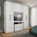Imagem da oferta Guarda Roupa Casal 6 Portas 2 Gavetas Porto Carraro Preto
