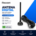Imagem da oferta Antena Digital Sinal 4k Smart Tv Interna Externa Samsung LG Led Lcd Amplificador Hdtv Uhf Com Cabo Longo E Base Magnéti