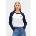 Imagem da oferta Camiseta Feminina GAP Cropped Manga Longa Branca