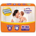 Imagem da oferta Fralda Pom Pom Protek Proteção de Mãe Hiper M 86 Unidades