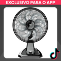 Imagem da oferta WAP Ventilador Flow Turbo 50 cm 8 Pás 2 em 1 Mesa e Parede 127V 180W 3 Velocidades Sile...