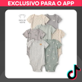 Imagem da oferta Kit body bebê 7 peças ovelhas e listras | Carter's