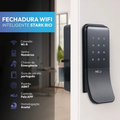 Imagem da oferta Fechadura Digital Inteligente Stark Sobrepor Wi-FI Biometria Preto