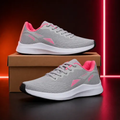 Imagem da oferta Tênis Sneeks Feminino Casual Academia Treino Cinzapink Sneeks 38,0 Br
