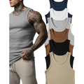 Imagem da oferta Kit 6 Regata Modelo Americano Canelada Premium Masculina.