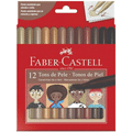 Imagem da oferta Canetinha Vai E Vem Tons de Pele - Faber-Castell