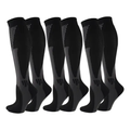 Imagem da oferta Kit 3 Pares Meia Compressão Esportiva Cano Alto 34 Corrida