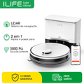 Imagem da oferta ILIFE A30 PRO Aspirador e Mopa Robô com 5000Pa de Potência Autoesvaziamento Tensão 220240V Controle po