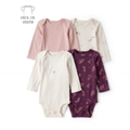 Imagem da oferta Kit Body Bebê 4 Peças Raminhos Multicor | Carter's