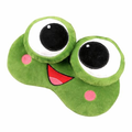 Imagem da oferta Máscara de Dormir Blackout 3D Sapo, Verde, Pressão Ocular Zero, Macia, para Viagens