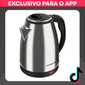 Imagem da oferta Chaleira Elétrica Inox 1.8L 110V Aquecimento Rápido e Desligamento