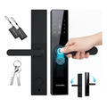 Imagem da oferta Fechadura Digital Inteligente Para Porta Digitais Eletricas Com Senha Biometria Cartão E Chave Preto Fosco Winda