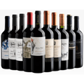 Imagem da oferta Kit 10 Vinhos Tintos Importados por R$23,40 cada garrafa