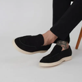 Imagem da oferta Sapato Social Mocassim Loafer Masculino Leve Couro Camurça
