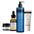 Imagem da oferta Kit Essencial Principia - Gel de Limpeza GL-02, Creme Hidratante CH-01, Sérum Vitamina C VC-10, Protetor Solar PS-01