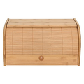 Imagem da oferta Mimo Style Porta Pães Com Tampa Retrátil, Feito Inteiramente De Bambu Ecokitchen. Perfeita Para Armazenar Pães, Bolachas E Outras Coisas. Resistent