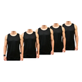 Imagem da oferta Kit 5 Camiseta Regata Lisa Malha Dry