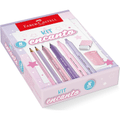 Imagem da oferta Kit Encanto Faber-Castell Com Produtos Rosa e Roxo Em Tons Pastel *EDIÇÃO LIMITADA*