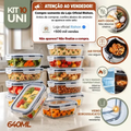 Imagem da oferta Kit com 10 Potes Herméticos De Vidro 640ml