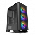 Imagem da oferta Gabinete Gamer Mancer Narok RGB Mid-Tower Lateral de Vidro Com 3 Fans Preto MCR-NRK-RGB01