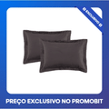 Imagem da oferta Jogo 2 Super Porta Travesseiros 300 fios Novara Chumbo