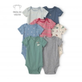 Imagem da oferta Kit Body Bebê 7 Peças Poá Multicor Carter's