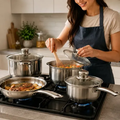 Imagem da oferta Conjunto Panelas Com Tampa 7 Peças - Inox