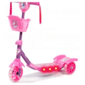 Imagem da oferta Patinete 3 Rodas com Cesta Rosa