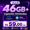 Imagem da oferta Plano Vivo Controle com 46GB, Waze Ilimitado + Amazon Prime por R$ 59,00/mês!