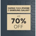 Imagem da oferta Seleção de Capas para Iphone e Samsung Galaxy com até 70% de Desconto