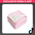 Imagem da oferta Manta Peluciada Bolhas Sherpa Dupla Face 1,00x0,75m - Suave e Aquecida